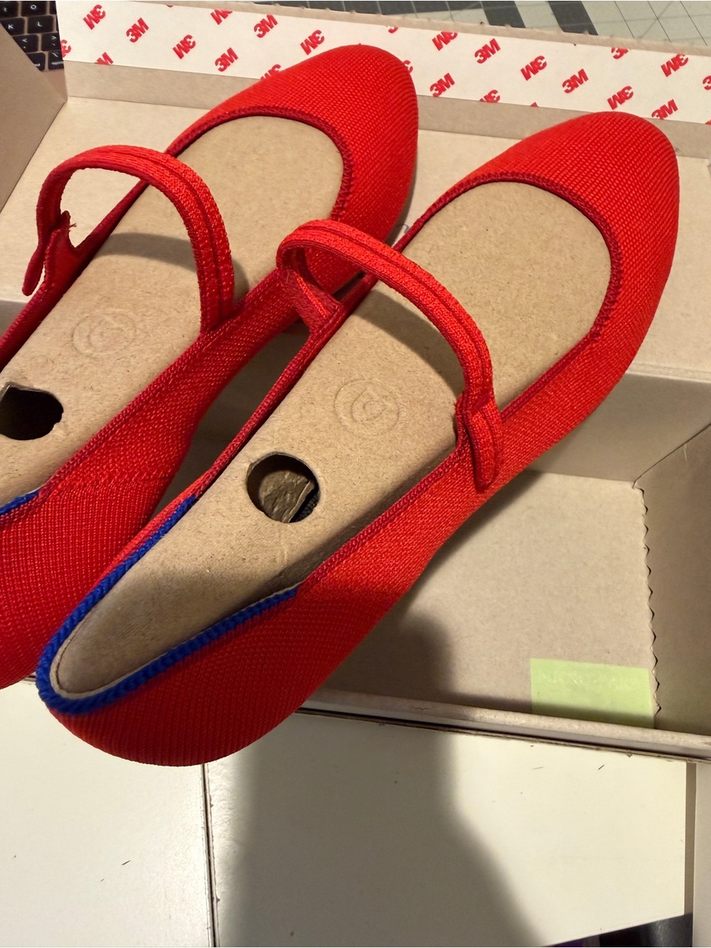 NEW Rothy’s Red Mary Jane Flats Size 10 - Picture 5 of 6